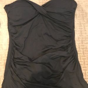 Black strapless swimsuits